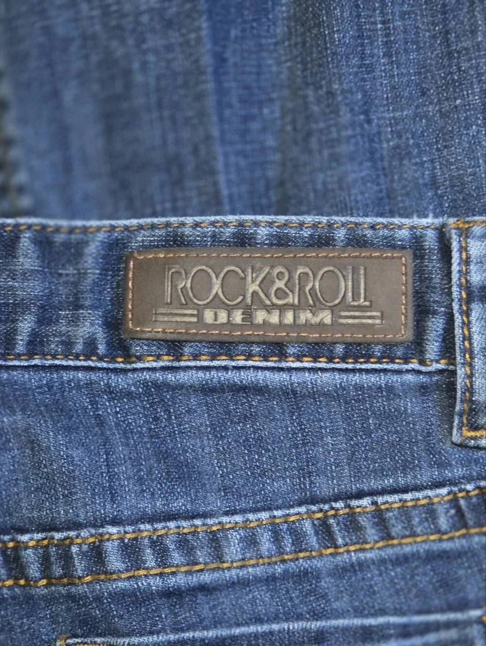 Rock & Roll Cowgirl Blue Boot Cut Jeans Size 28 X 34
